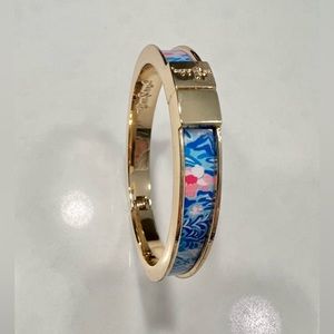 Lilly Pulitzer blue coral print bangle